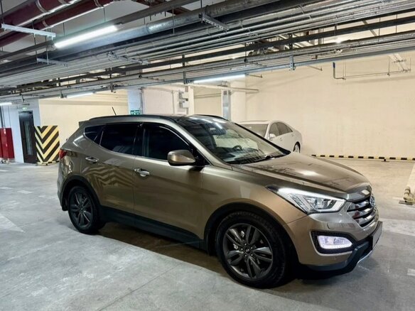 2012 Hyundai Santa Fe III, золотистый, 1980000 рублей
