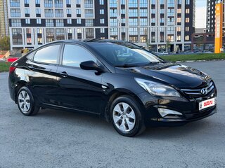 2014 Hyundai Solaris I Рестайлинг, чёрный, 930000 рублей, вид 2