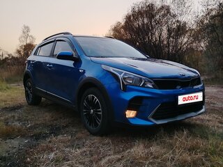 2021 Kia Rio X IV Рестайлинг, синий, 1900000 рублей, вид 3