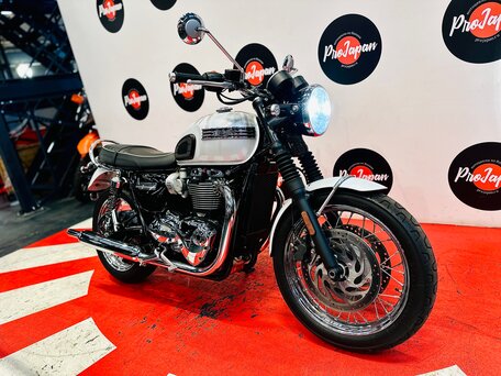 2019 Triumph Bonneville T120, белый, 1260000 рублей, вид 3