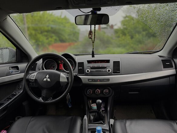 2008 Mitsubishi Lancer X, синий, 550000 рублей - вид 10