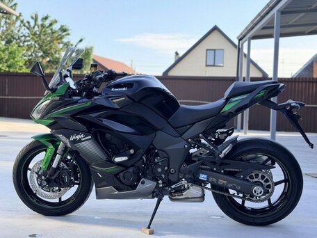 2022 Kawasaki Ninja 1000 SX, зелёный, 1250000 рублей, вид 4