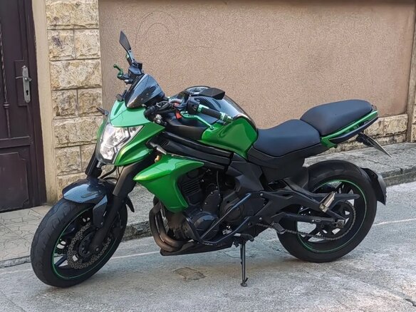2014 Kawasaki ER-6N, зелёный, 450000 рублей