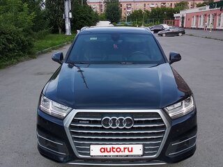 2017 Audi Q7 II (4M), синий, 3450000 рублей, вид 3