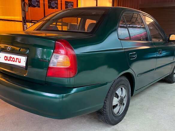 2003 Hyundai Accent II, зелёный, 300000 рублей - вид 10