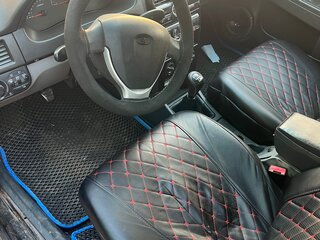2007 Lada (ВАЗ) Priora I, чёрный, 65000 рублей, вид 5