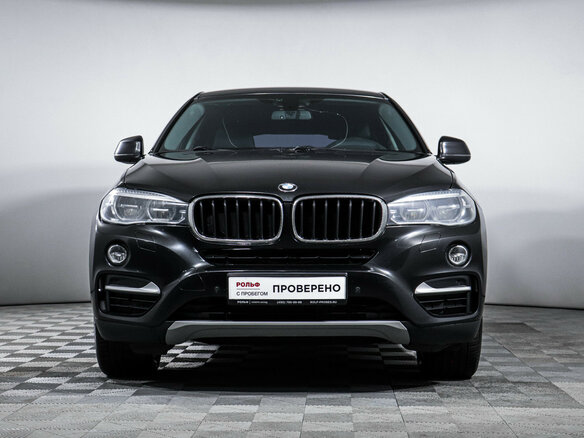 2016 BMW X6 30d II (F16), чёрный, 3910500 рублей - вид 1