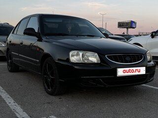 2009 Hyundai Accent ТагАЗ II, чёрный, 310000 рублей, вид 2