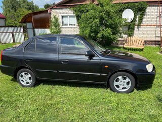 2008 Hyundai Accent ТагАЗ II, чёрный, 350000 рублей, вид 3