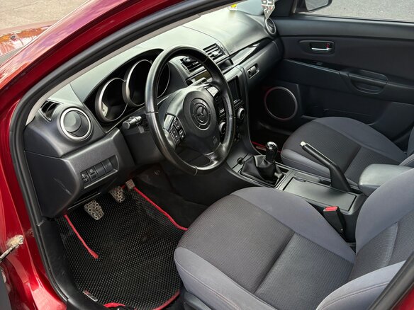 2008 Mazda 3 I (BK) Рестайлинг, красный, 499990 рублей - вид 6