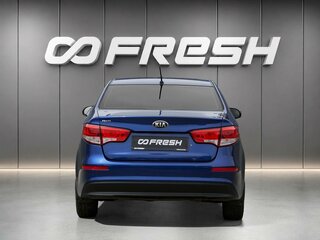 2016 Kia Rio III Рестайлинг, синий, 1069000 рублей, вид 4