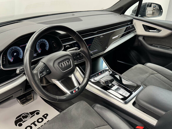 2021 Audi Q7 45 TDI II (4M) Рестайлинг, чёрный, 6100000 рублей - вид 6