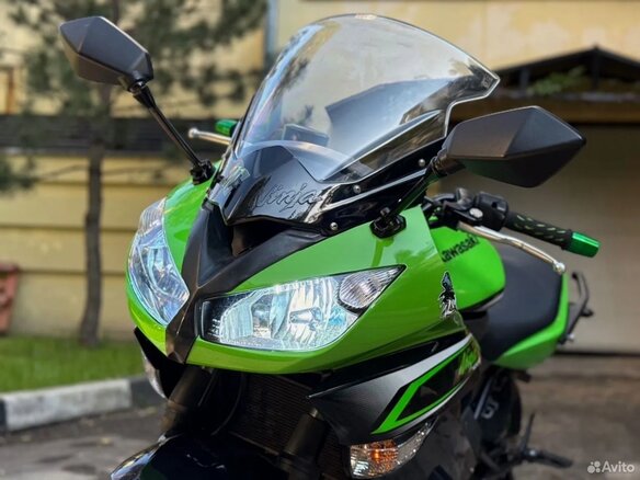 2012 Kawasaki ER-4F (Ninja 400R), зелёный, 400000 рублей - вид 2