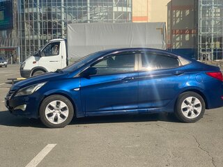 2014 Hyundai Solaris I Рестайлинг, синий, 600000 рублей, вид 3