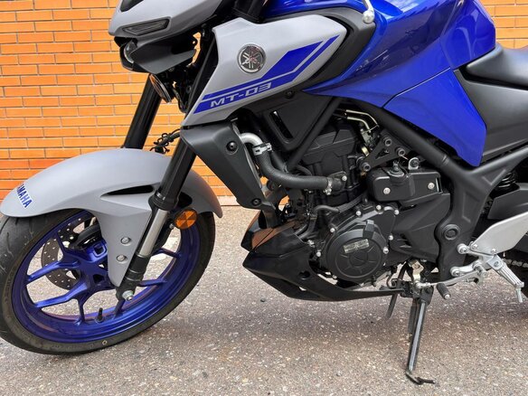 2021 Yamaha MT-03, синий, 500000 рублей - вид 8