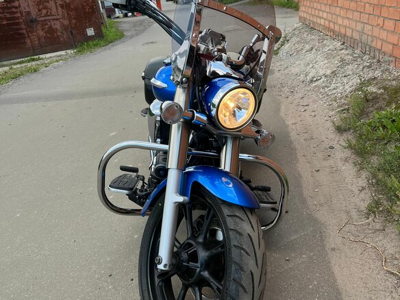 2010 Yamaha XVS950, синий - вид 9