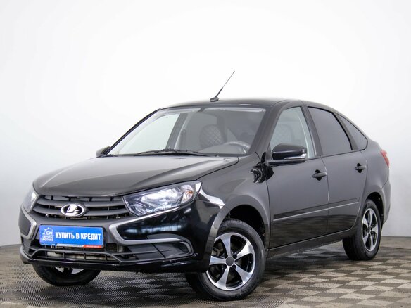 2022 Lada (ВАЗ) Granta I Рестайлинг, чёрный, 899000 рублей - вид 2