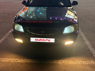 2008 Hyundai Accent ТагАЗ II, чёрный, 390000 рублей, вид 1