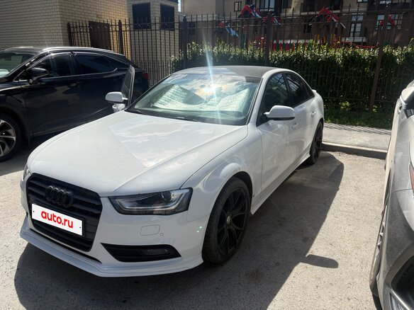 2014 Audi A4 IV (B8) Рестайлинг, белый, 1450000 рублей - вид 2