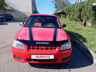 2002 Hyundai Accent II Рестайлинг, красный, 200000 рублей, вид 2