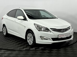 2015 Hyundai Solaris I Рестайлинг, белый, 1260000 рублей, вид 4