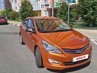 2015 Hyundai Solaris I Рестайлинг, оранжевый, 790000 рублей, вид 2