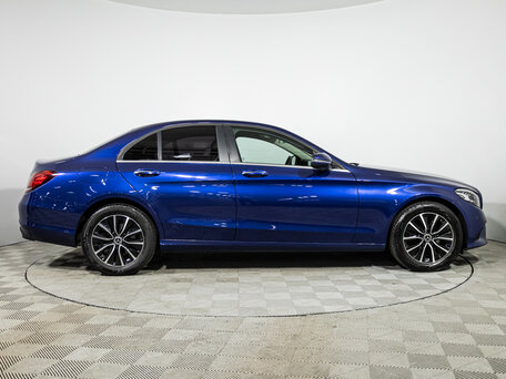 2019 Mercedes-Benz C-Класс 200 IV (W205) Рестайлинг, синий, 2469700 рублей, вид 4