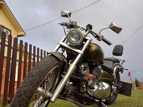 1999 Yamaha XVS400 Drag Star, зелёный, 307000 рублей, вид 4