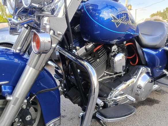 2010 Harley-Davidson Road King, синий, 1250000 рублей - вид 5