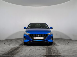 2020 Hyundai Solaris II Рестайлинг, синий, 1533975 рублей, вид 2
