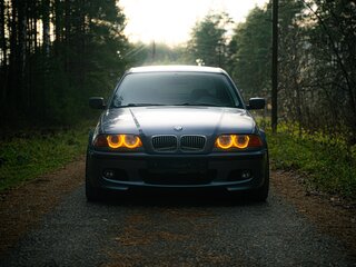 1999 BMW 3 серии 318i IV (E46), синий, 630000 рублей, вид 4