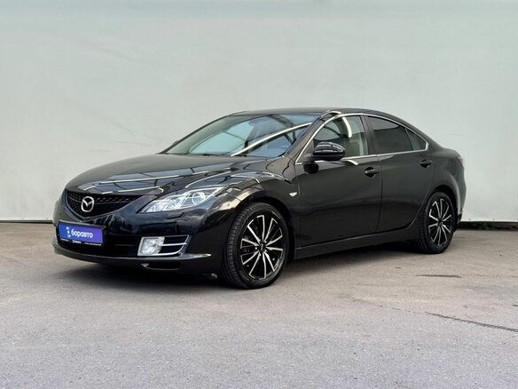 2008 Mazda 6 II (GH), чёрный, 890000 рублей