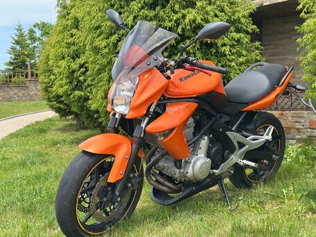 2007 Kawasaki ER-6N, оранжевый, 340000 рублей, вид 2