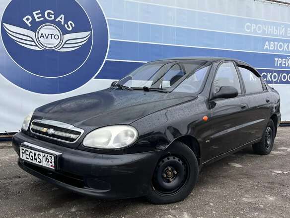 2008 Chevrolet Lanos I, чёрный, 165000 рублей
