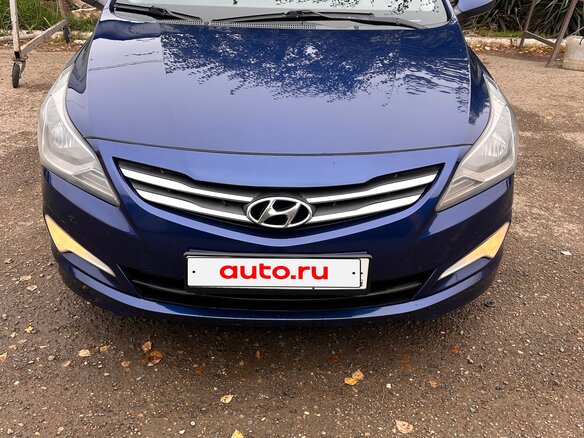 2016 Hyundai Solaris I Рестайлинг, синий, 1000000 рублей