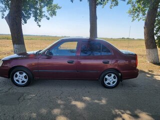 2008 Hyundai Accent ТагАЗ II, красный, 410000 рублей, вид 4