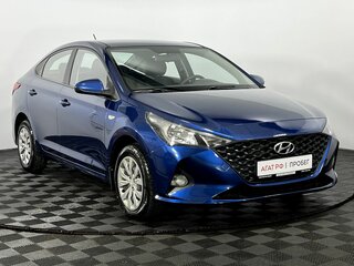 2021 Hyundai Solaris II Рестайлинг, синий, 1125000 рублей, вид 4