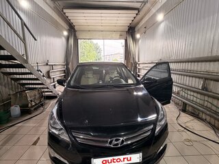 2014 Hyundai Solaris I, чёрный, 770000 рублей, вид 1
