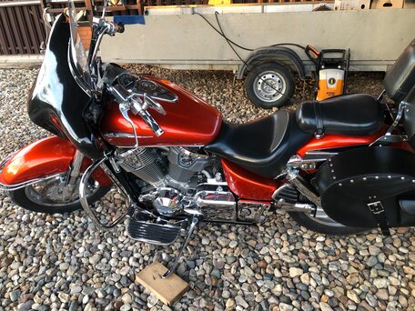2003 Honda VTX 1800, оранжевый, 800000 рублей, вид 3
