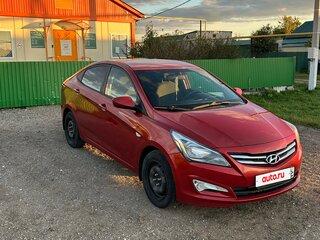 2016 Hyundai Solaris I Рестайлинг, красный, 820000 рублей, вид 2