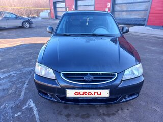 2007 Hyundai Accent ТагАЗ II, чёрный, 430000 рублей, вид 1