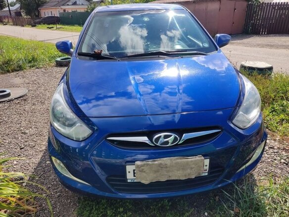 2013 Hyundai Solaris I, синий, 780000 рублей - вид 1