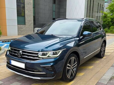 2023 Volkswagen Tiguan II Рестайлинг, синий, 3050000 рублей, вид 3