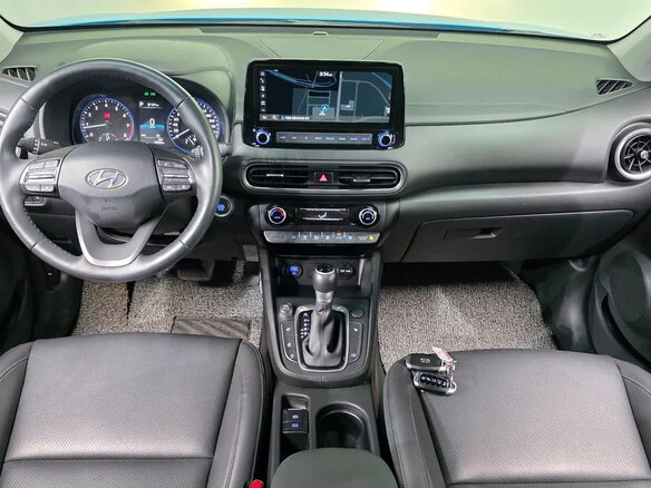 2022 Hyundai Kona I Рестайлинг, голубой, 1650000 рублей - вид 9