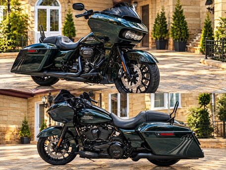 2021 Harley-Davidson Road Glide Special, зелёный, 1900000 рублей, вид 1