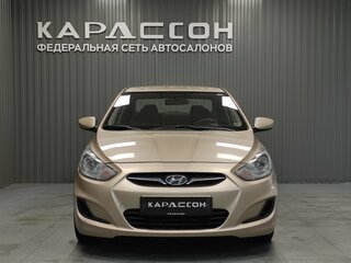 2011 Hyundai Solaris I, бежевый, 590000 рублей, вид 3