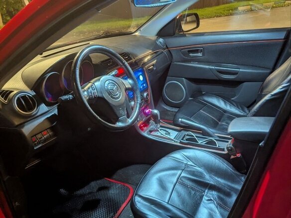 2007 Mazda 3 I (BK) Рестайлинг, красный, 430000 рублей - вид 7