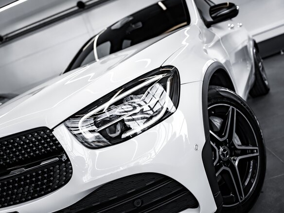 2019 Mercedes-Benz GLC Coupe 300 I (C253) Рестайлинг, белый - вид 5