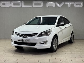 2014 Hyundai Solaris I Рестайлинг, белый, 650000 рублей, вид 1