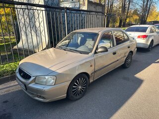 2005 Hyundai Accent ТагАЗ II, бежевый, 170000 рублей, вид 2